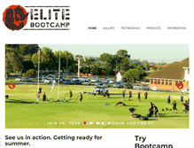 Tablet Screenshot of elitebootcamp.co.za